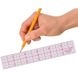 Westcott Engineers' Protractor Ruler, Dual-Scales Cm and Tenths-Inch, Back-to-School, School Supplies, Classroom Supplies, 6-Inch