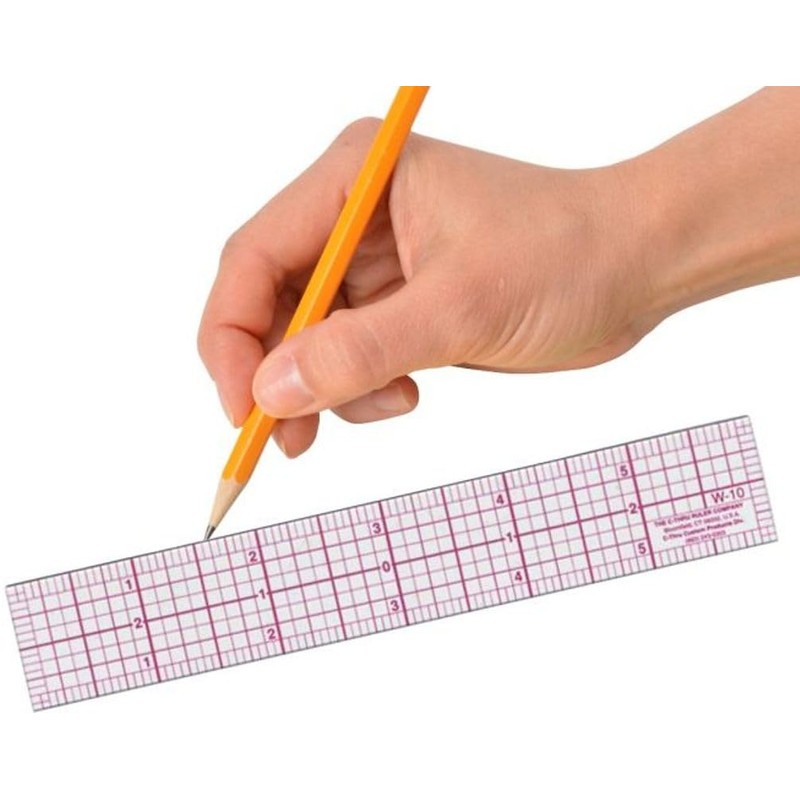 Westcott Engineers' Protractor Ruler, Dual-Scales Cm and Tenths-Inch, Back-to-School, School