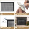 Fireplace Screen Safe Mesh Gate: Child Proof Barrier Guard Living