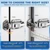 Walk-in Cooler Door Latch Kit,Frost-Resistant Fiberglass Interior Release Handle with