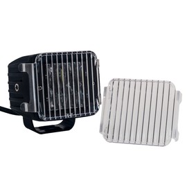 OZ-USA POD Light Cover 3" Clear Flood Diffused Lens for Cube Fog Lights Off Road Motorcycle Truck SUV ATV Marine Vessels (1 Pair)