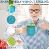 BIZOI 2PCS Elderly Spill Proof Cups, 300ml Unspillable Cup with
