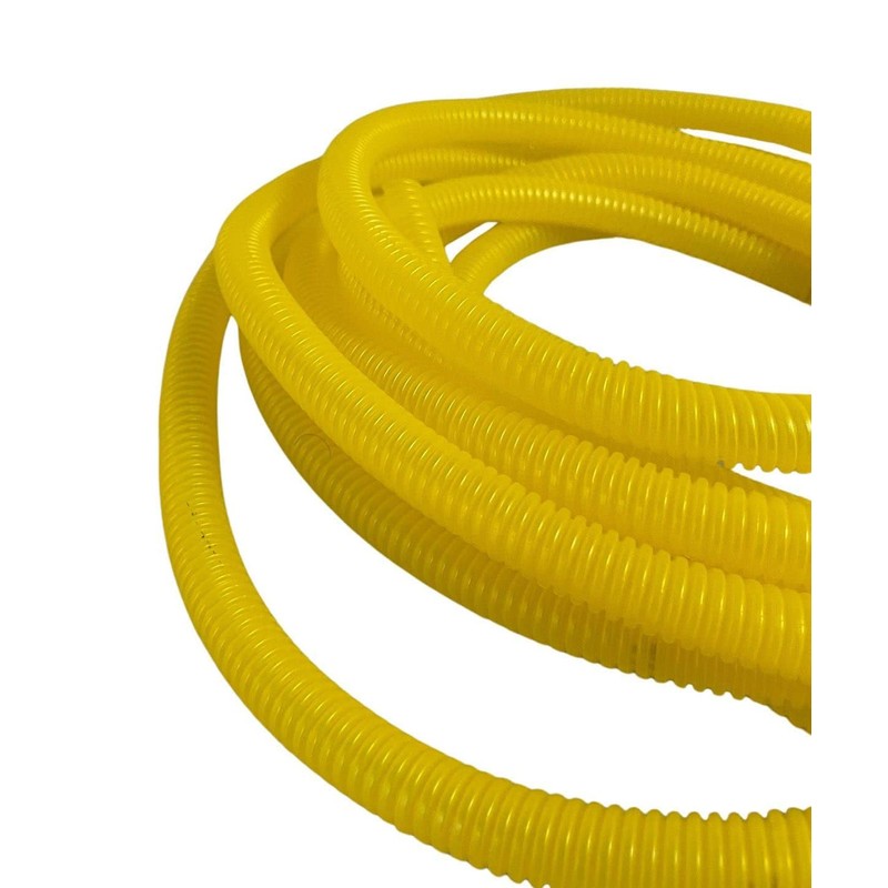 PE Yellow Corrugated Pipe Flexi Pipe Split 10 mm -