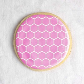 Honeycomb Cookie Stencil - Create Intricate Designs On Your Baked Goods Using Sugar Cookie Stencils