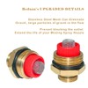 beduan Sprinkler Mister Head 1/2" NPT Brass 4 Holes Garden