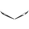 Pair Left Right Headlight Eyebrow Car Light Eyelids Carbon Fiber