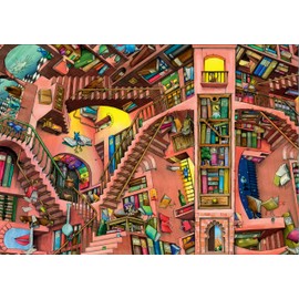 Ravensburger Colin Thompson - The Ludicrous Library, 500pc Jigsaw Puzzle