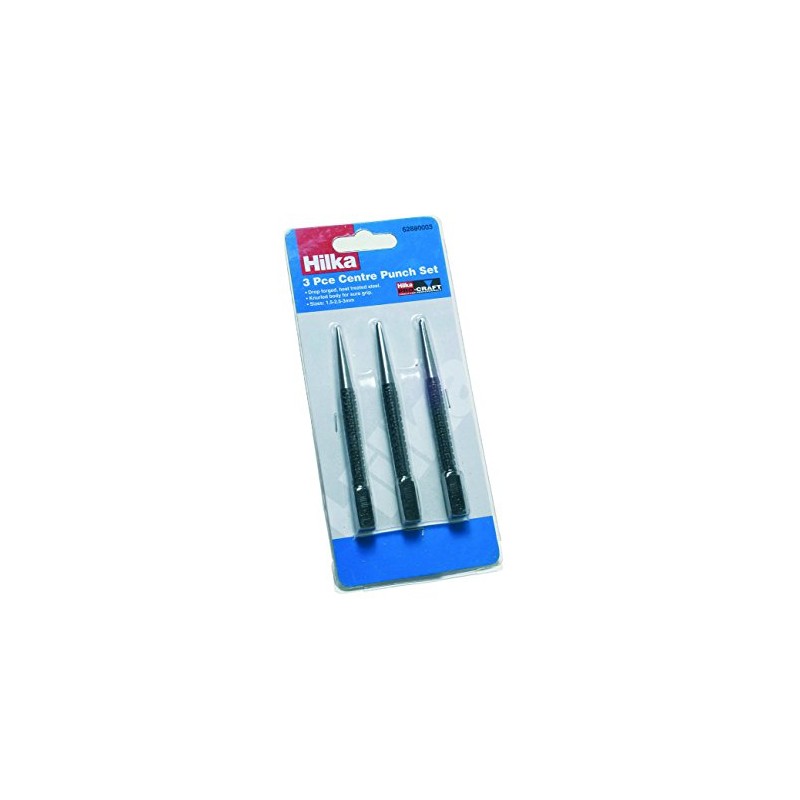 Hilka 62880003 Pro Craft Centre Punch Set,Black