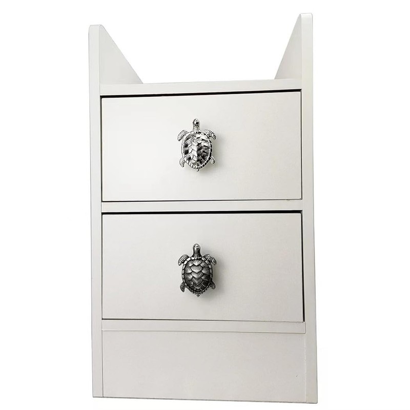 Wannianmu 10 Pack Sea Turtles Shape Metal Dresser Drawer Cabinet