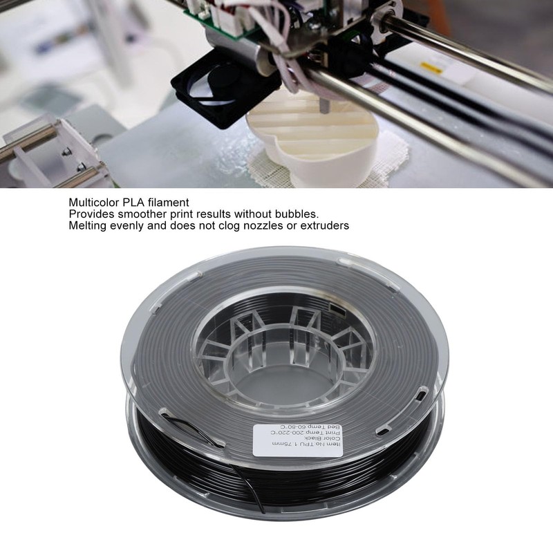 TPU 3D Printer Filament, 1.75mm TPU Filament, Size Accuracy 0.03mm
