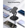 OMOTON Cell Phone Stand for Desk, 2 Pack Adjustable Foldable