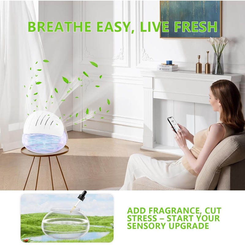 Water Filter Air Washer for Home and Office,Air Cleaner Water