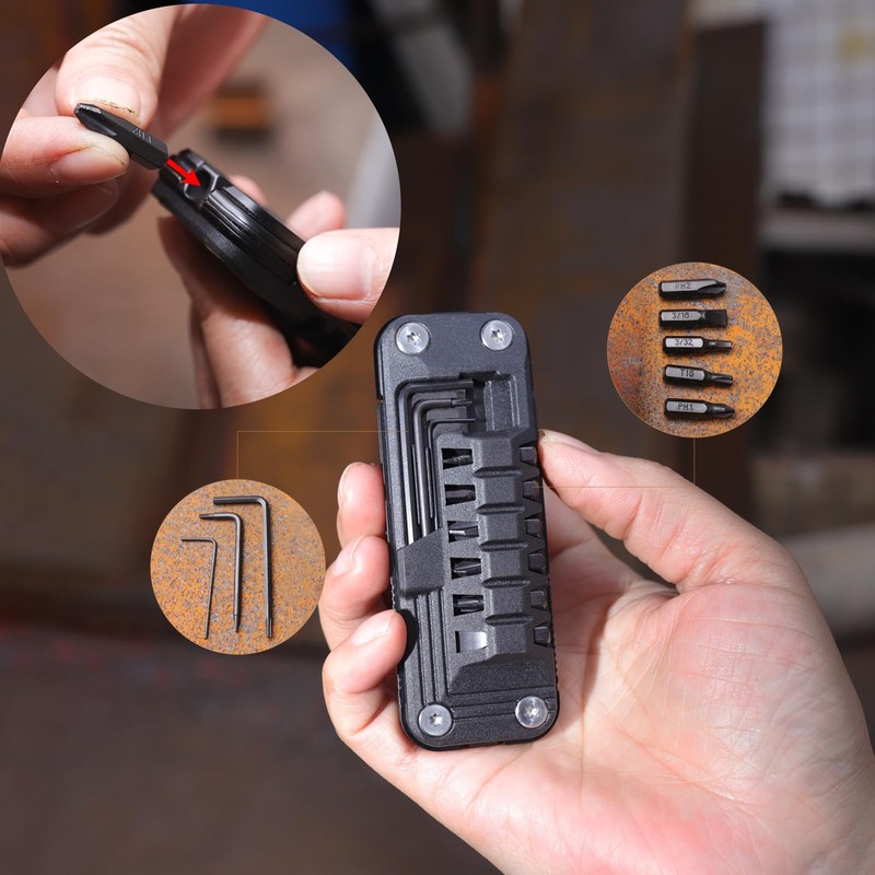 HONZIN Multitools 6 in 1 Folding Multitool, Pocket Size EDC