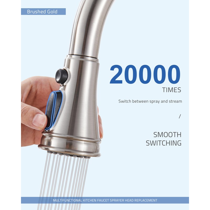 Kitchen Faucet Spray Head Replacement - Pull Down Faucet Sprayer