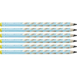 STABILO EASYgraph Handwriting Left Handed Pencil - Blue (Pack of 6)
