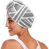 Toalla de microfibra para el cabello con botón para todos