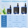 AQQA DC Aquarium Water Pump with Controller,4 Flow Adjustable,Feed Mode,IP68