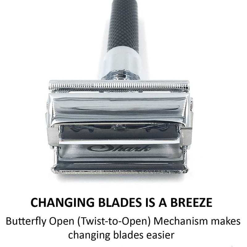 Parker Safety Razor 92R Heavy Butterfly Open Double Edge Safety