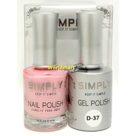 Simply Gel Nail Polish 0.5fl.oz UV/LED Gel Color Duo D-37