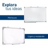 Bluelander Pizarron Blanco 90x60 Plumones Borrador Incluidos Doble Cara