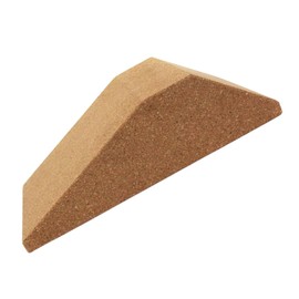 Kisangel Calf Non-Slip Yoga Block for Fitness Portable Inclined Ramp for Muscle Relief and Stretching Cork Material for Weightlifting and Exercise