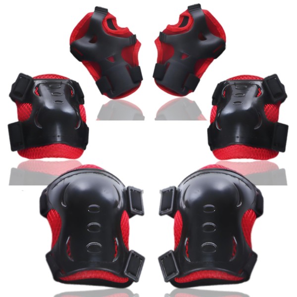 6 Pcs Kids Knee And Elbow Pads, Knee And Elbow