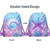 12 Pcs Mermaid Drawstring Bag Ocean Theme Backpack Organizer Great