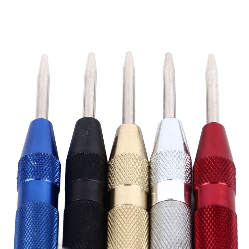 Center Hole Punch Set Carbon Steel Multifunctional Automatic Center Punch