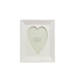 Gisela Graham Picture Frame, Ceramic, White, One Size