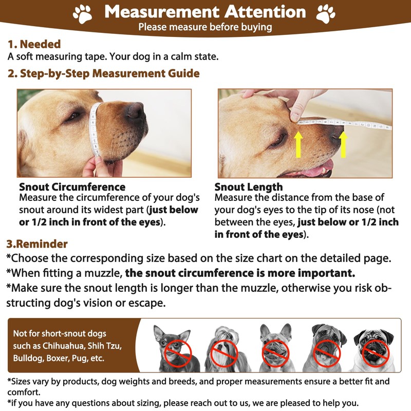 Mayerzon Dog Muzzle, Basket Muzzle for Small Medium Dogs Poodle