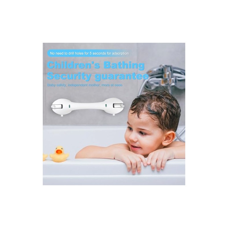 Suction Grab Bars for Bathtubs and Showers, Heavy Duty Shower
