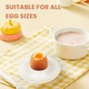 Vicloon Egg Holder Set,6pcs Plastic Egg Cups,Boiled Egg Cup with