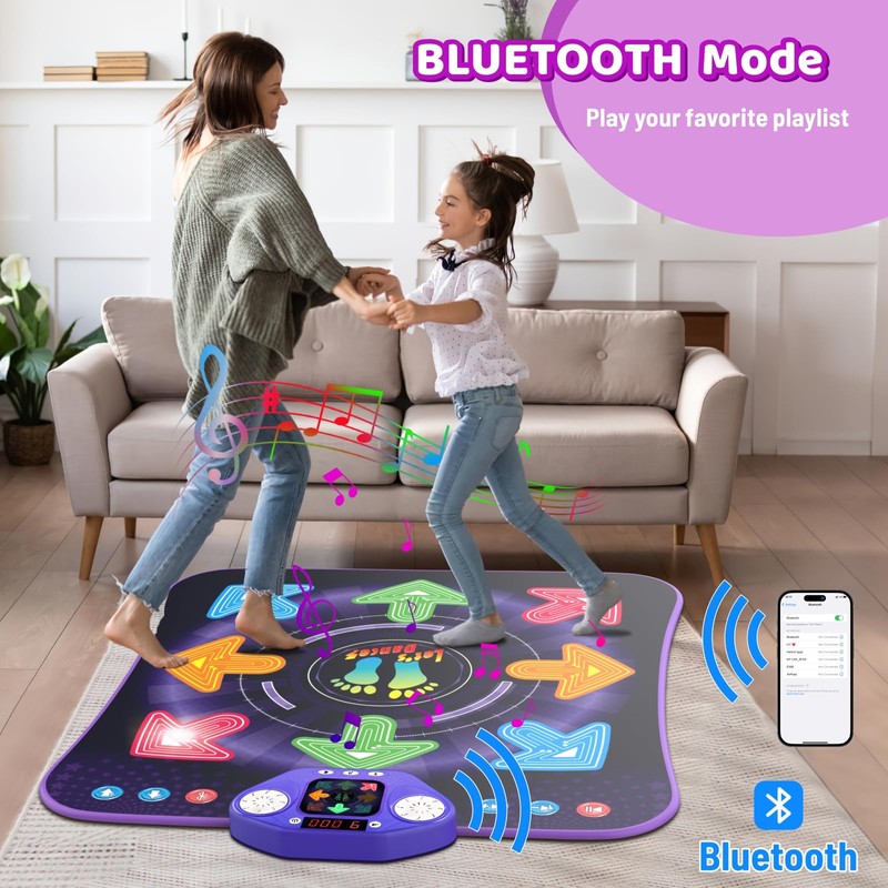 Dance Mat Toys for 3-12 Year Old Kids, Light Up