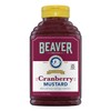Beaver Cranberry Mustard, 13 Ounce Squeeze Bottle (Pack of 6)