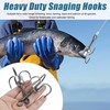 Snagging Hooks Snagging Weighted Treble Hooks - 5pcs Large Weighted