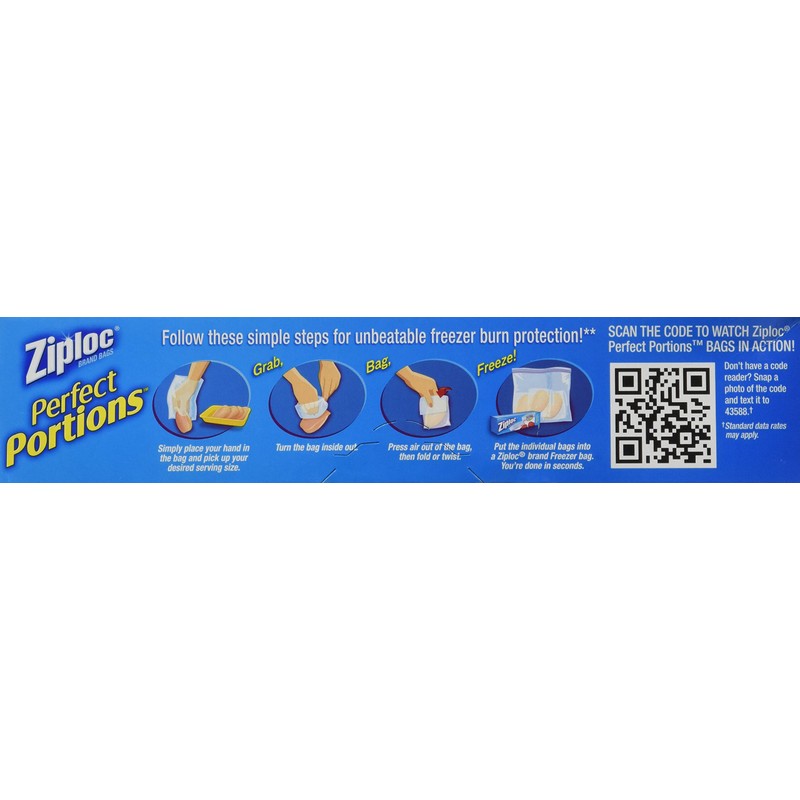 Ziploc Perfect Portions Food Storage Bag (3 Pack)