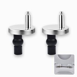 YAFIYGI Toilet Seat Replacement Parts Kit: 2pcs Screws & Bolts, Stainless Steel, Hex Head, 1/4-20 UNC, Fits Most Standard Toilets, Easy Install, Upgrade/Replace