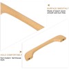 sourcing map 5Pcs Unfinished Wood Drawer Pulls Handles Set 128mm/5.04"