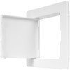 4" x 4" White Plastic Access Panel. Service Shaft Door