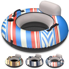 GoSports WOVN River Tubes with Premium Canvas Covers - Choose Your Style - Heavy Duty Floats for Rivers, Lakes, & Pools