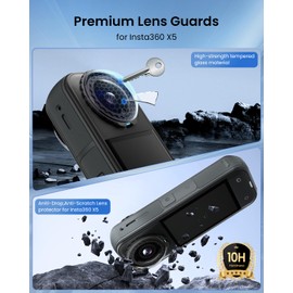 Maectech Premium Lens Guard for Insta360 X5 Lens Cover for X5 Insta360 Accessories for Insta360 X5 Essentials Bundle (2 Pcs)
