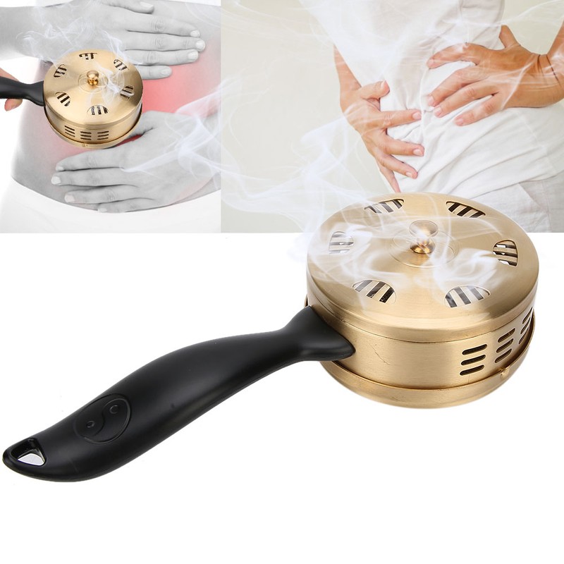 Handheld Adjustable Moxibustion Box Clearing Damp Copper Moxa Therapy Device