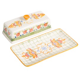 Laurie Gates by Gibson Hand Painted Tierra Mix and Match Dinnerware Set, 4-Piece Accessory Set, Assorted