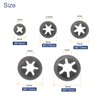 QUARKZMAN Pack of 200 Inner Tooth Star Discs Assortment M2