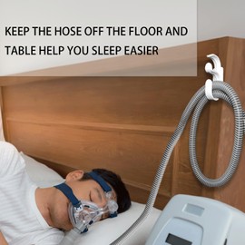 CPAP Hose Holder for Bed with Anti-Skid Function,Stable and Tangle Free Hose and Headband Organizer CPAP Hose Hanger Help You Sleep Better