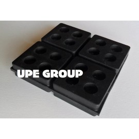 Unbranded/Generic New 100 pack Anti Vibration Pads all rubber super duty 4X4X3/4  HVAC INDUSTRIAL