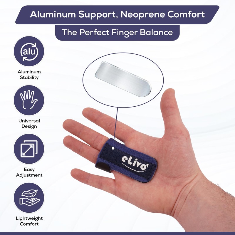 MedVance Elivo Finger Splint, Trigger Finger Support Brace for Thumb,