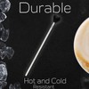 Anti Wrinkle Straw Stainless Steel Lip Line Prevention Straw Reusable