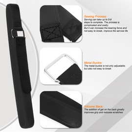 Bicycle Straps for Bike Rack with Buckle - CARGEN Heavy Duty Velcro Straps Velcro Cord Wraps, Bicycle Tie Downs Bike Wheel Stabilizer Strap for Transportation and Storage, 2PCS, Black, 1" x 30"