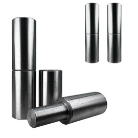 Sidco Supply 4 PCS - 3” Weldable Barrel Hinges – 3 Inch x 3/4 Inch – Heavy Duty Steel – Weld On Bullet Door Hinges – Detachable Hinges – 15/32” Pin Bearing - Metal Swing Doors, Gates, Glass Door Hinge